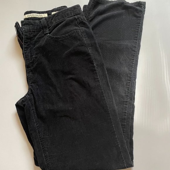 Black Sutton Straight Corduroy Pants - Picture 11 of 14